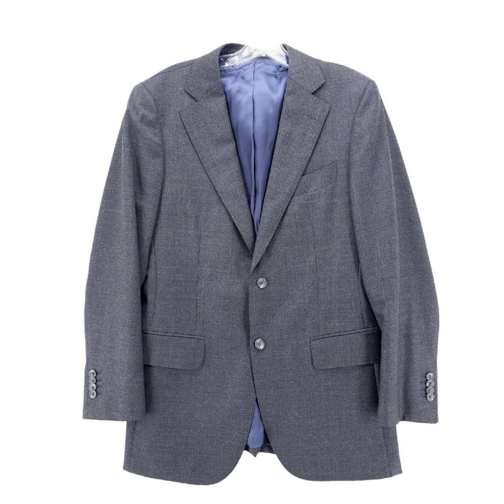 SUITSUPPLY Lazio Super 100's Vitale Barberis Gray Blazer Jacket Slim Fit US 38